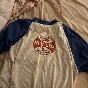 Red Sox Navy and Cream Raglan Shirt